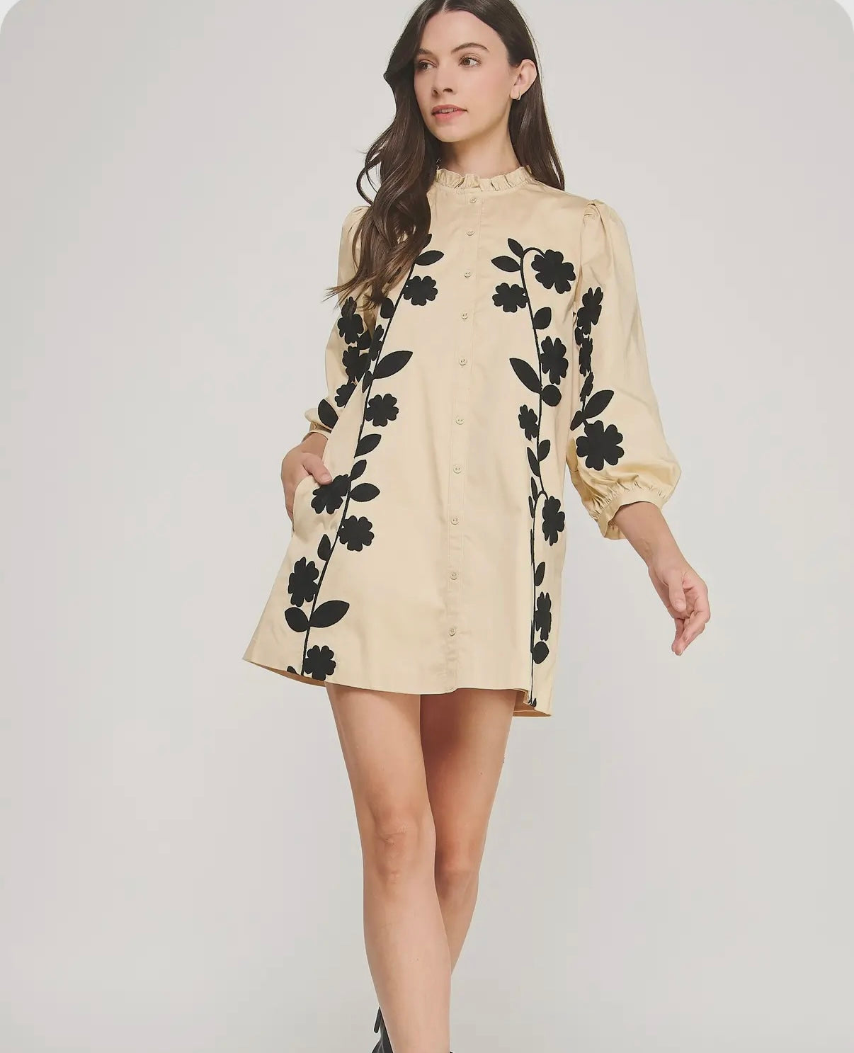 Floral Embroidered Dress