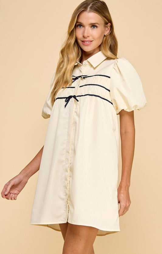 Ribbon Accent Dress